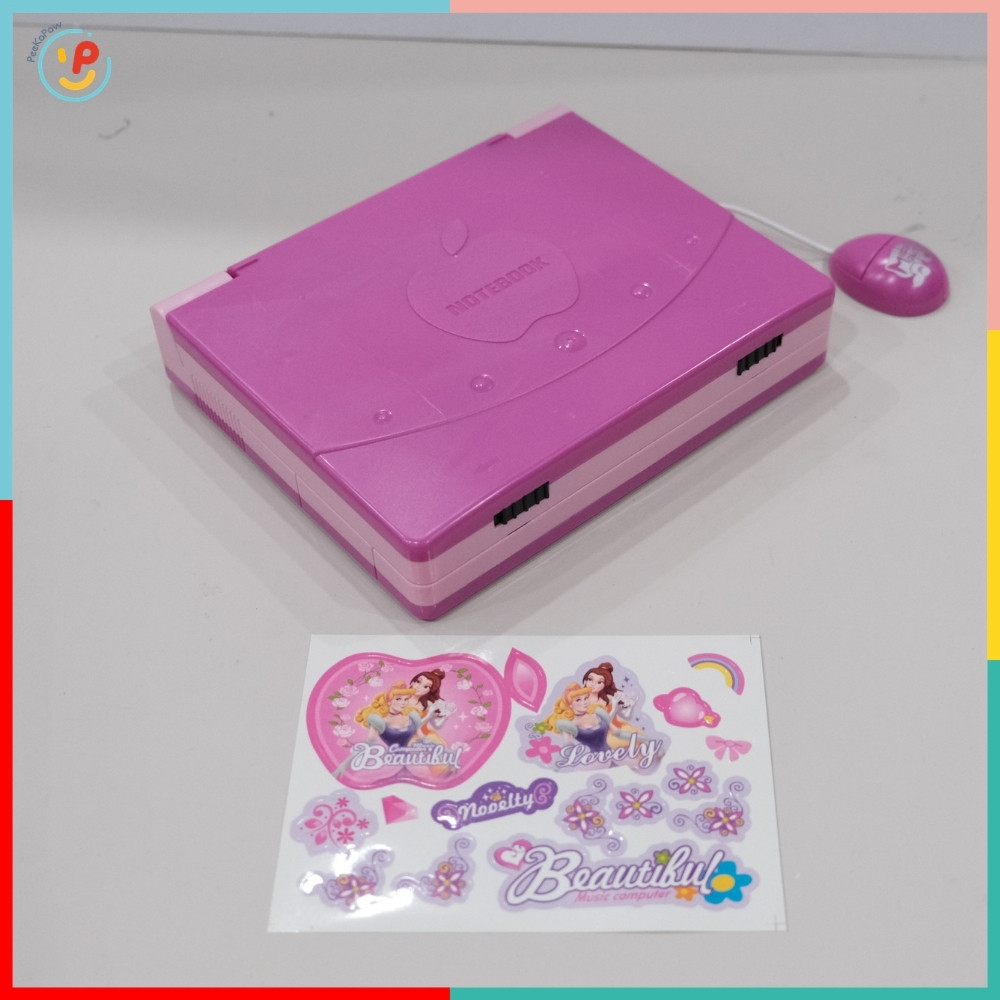 Laptop Mini Có Nhạc Màn Hình Kể Chuyện Máy Tính Đồ Chơi Cho Bé HQ2236 PeeKaPaw Toys