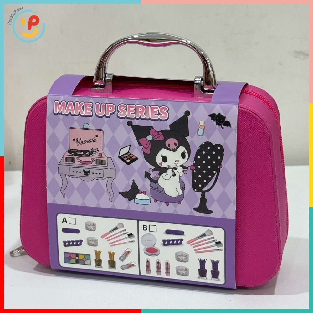 Vali trang điểm đồ chơi Kuromi 34A cho bé gái nhiều màu xinh xắn PeeKaPaw Toys