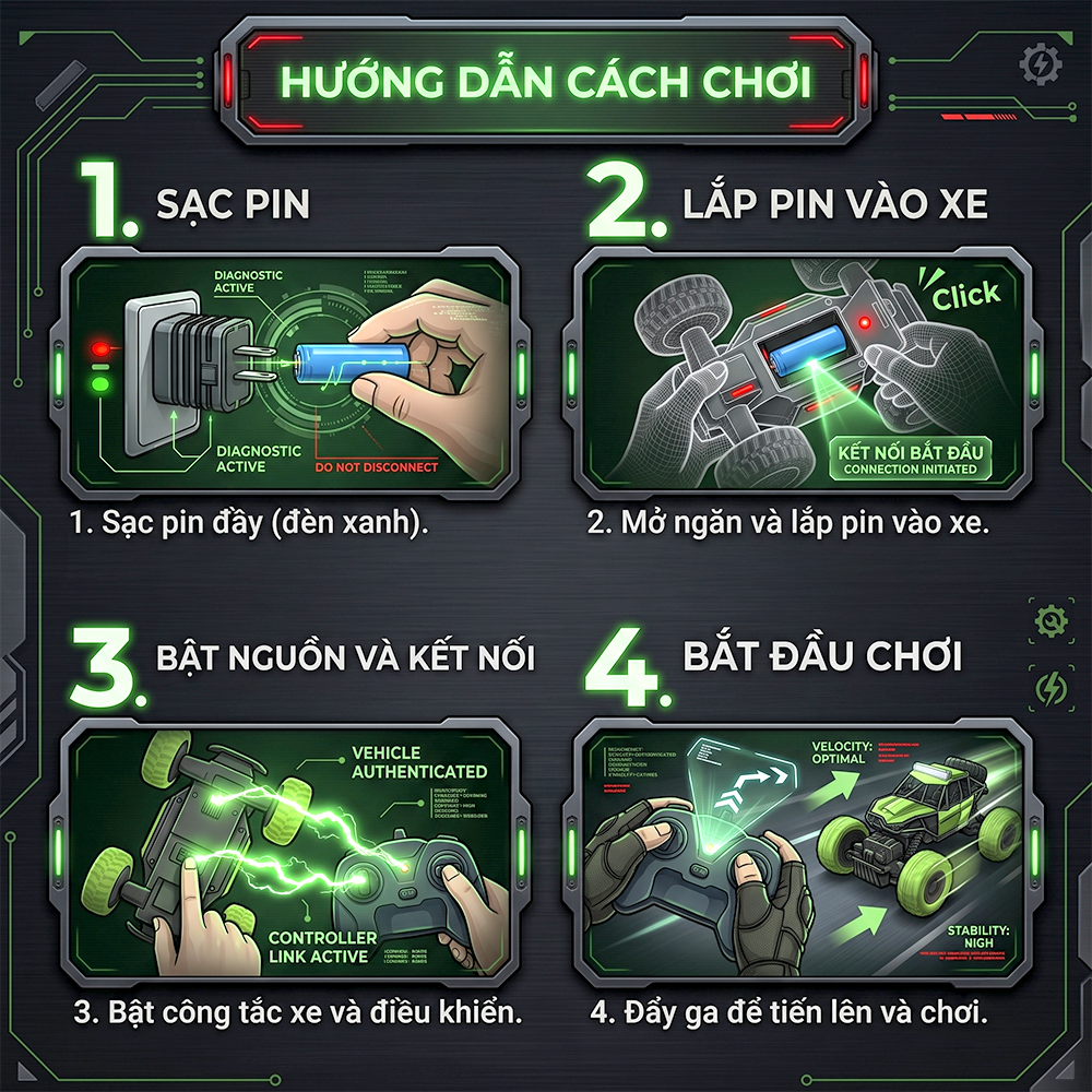 Xe địa hình điều khiển từ xa CQ656 PeeKaPaw Toys
