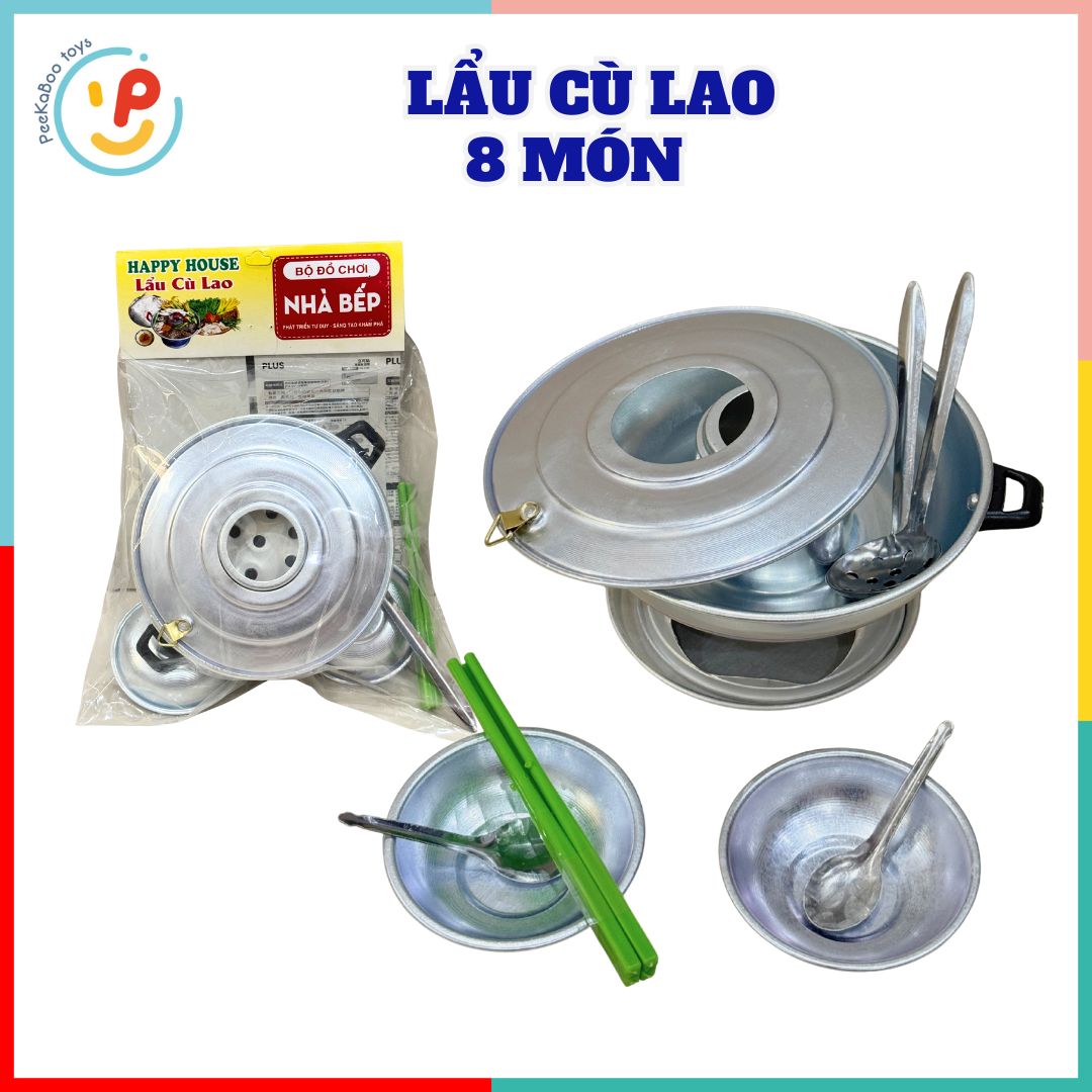 Đồ chơi nhà bếp lẩu cù lao bằng nhôm hàng Việt Nam
