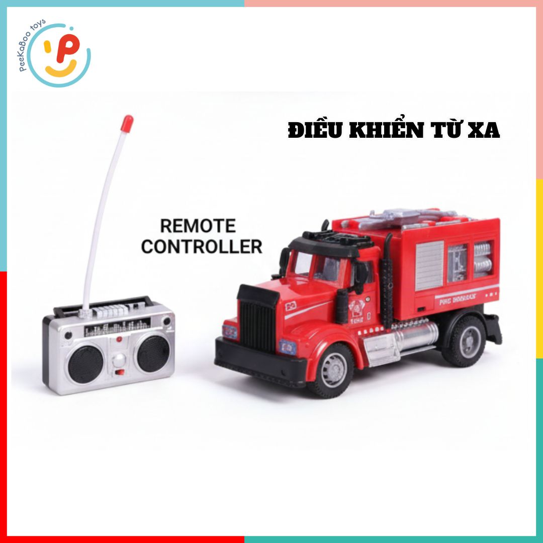 Xe cứu hỏa điều khiển từ xa 6160 Remote control fire truck PeeKaPaw Toys