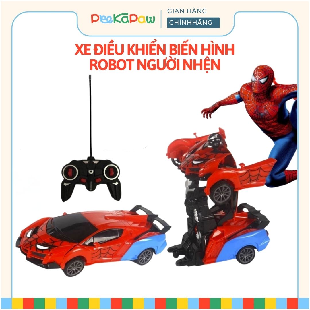 Xe Đua Điều Khiển Từ Xa Biến Hình Người Nhện RD315-Z PeeKaPaw Toys