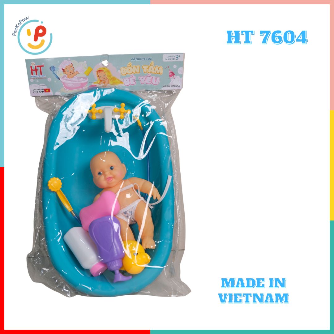 Đồ chơi Thau Tắm Búp Bê Bồn Tắm Phụ Kiện nhiều mẫu hàng Việt Nam