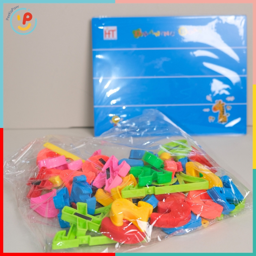 Bộ chữ số nam châm bé học toán và tiếng Việt hàng Việt Nam HT7711 PeeKaPaw Toys