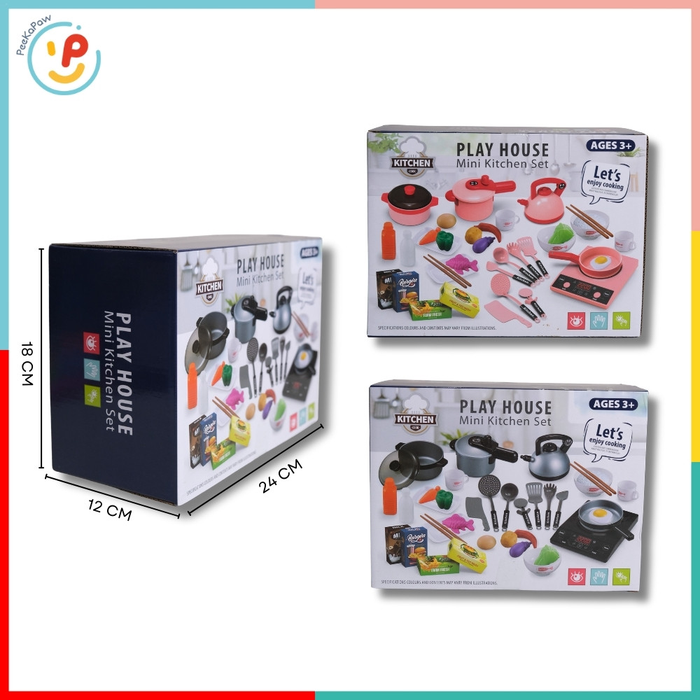 Đồ chơi nấu ăn nhà bếp 36 chi tiết Play House 5763 PeeKaPaw Toys