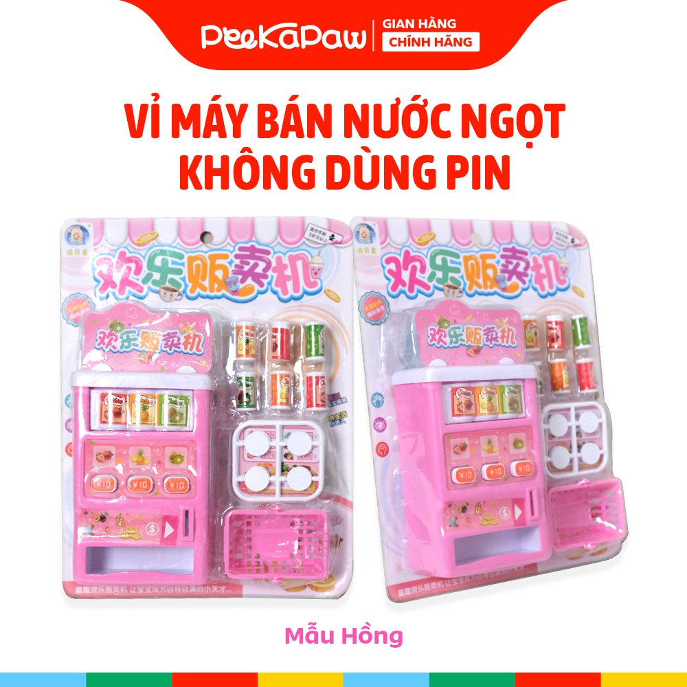 Vỉ máy bán nước ngọt tự động đồ chơi không dùng pin 6088-60 PeeKaPaw Toys