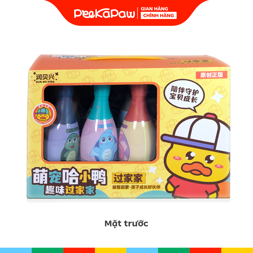 Hộp Bowling Vịt Vàng Mini Cho Bé 388-173 Đồ Chơi Vận Động PeeKaPaw Toys