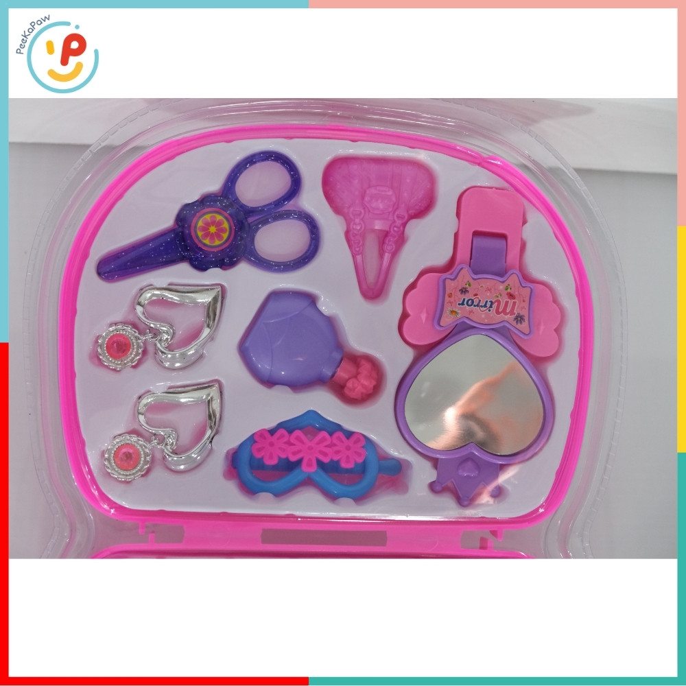 Vỉ Vali Đồ Chơi Trang Điểm Làm Tóc Cho Bé Gái 1598 PeeKaPaw Toy