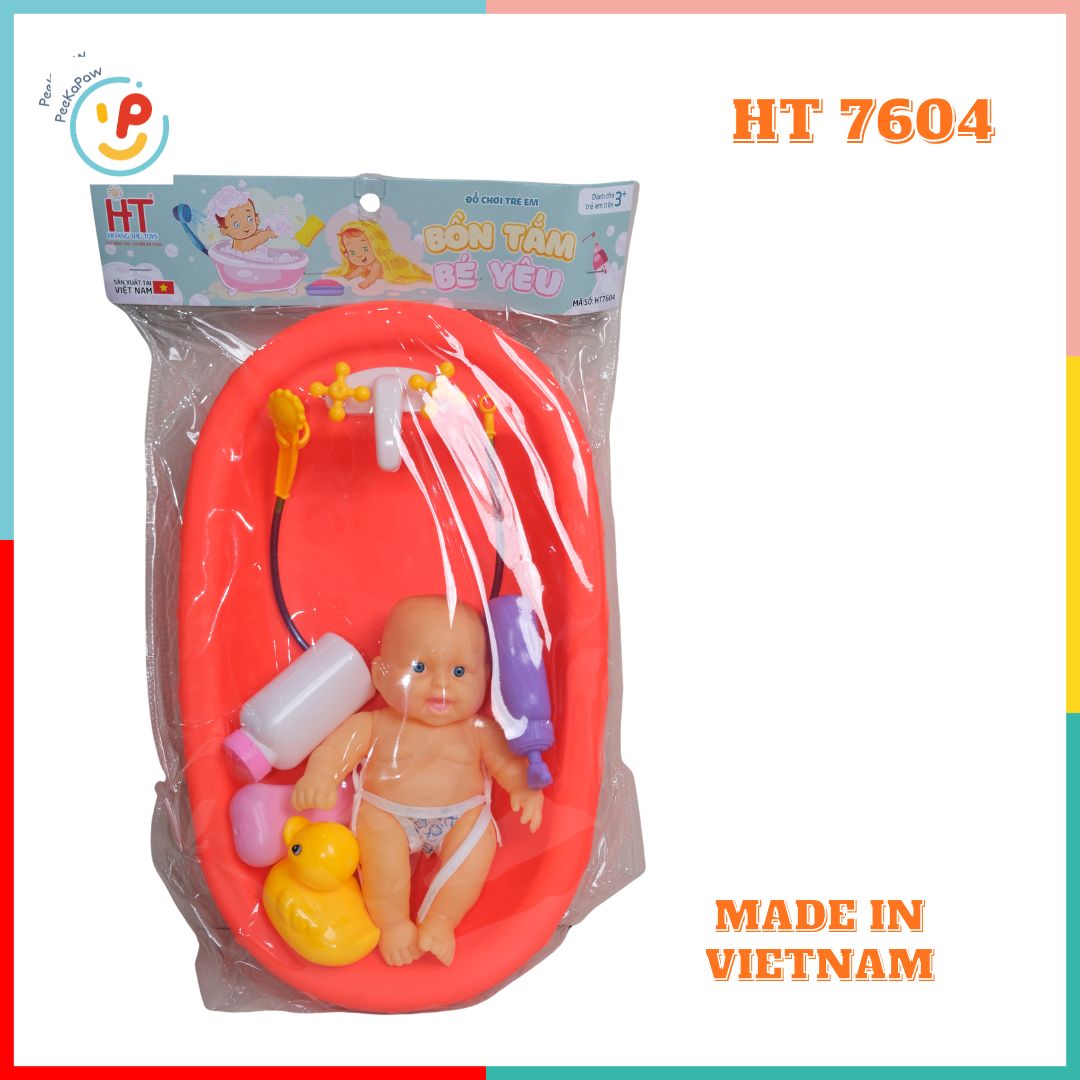 Đồ chơi Thau Tắm Búp Bê Bồn Tắm Phụ Kiện nhiều mẫu hàng Việt Nam