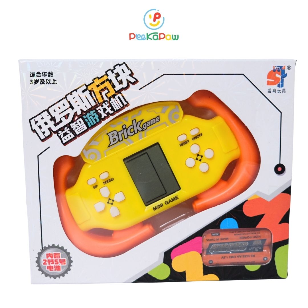 Máy game xếp gạch cầm tay hình vô lăng 688-5 PeeKaPaw Toys