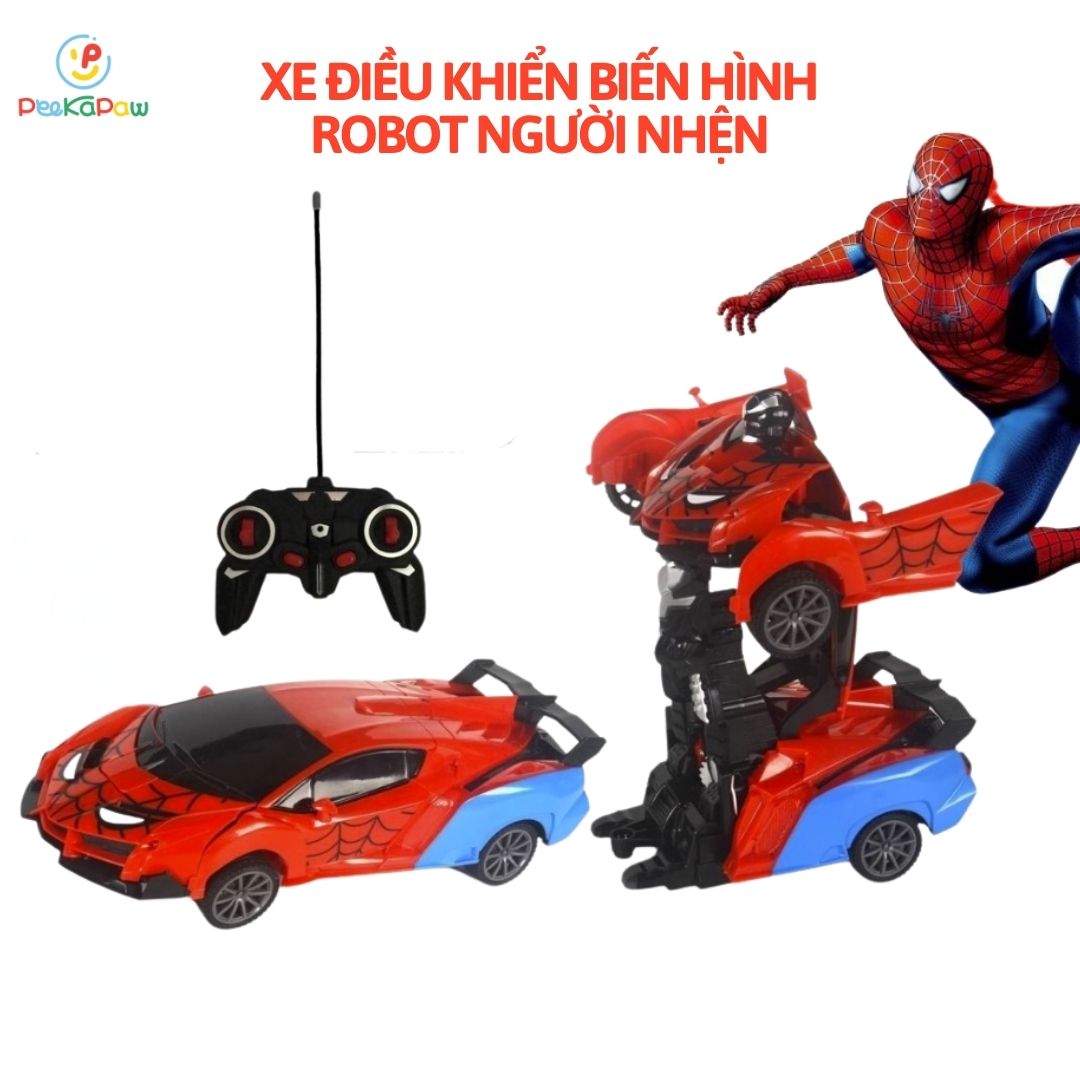 Xe Đua Điều Khiển Từ Xa Biến Hình Người Nhện RD315-Z PeeKaPaw Toys