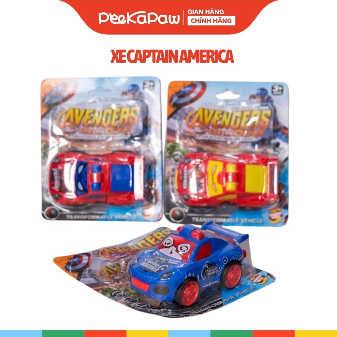 Xe đồ chơi biến hình robot mẫu siêu anh hùng xe thể thao 9311 PeeKaPaw Toys