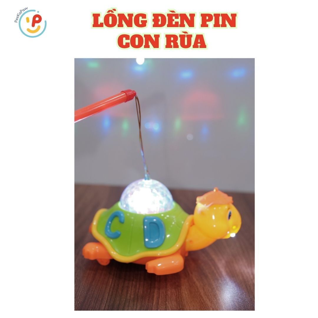Trung thu 2025 lồng đèn pin có đèn và nhạc cho bé nhiều mẫu PeeKaPaw Toys