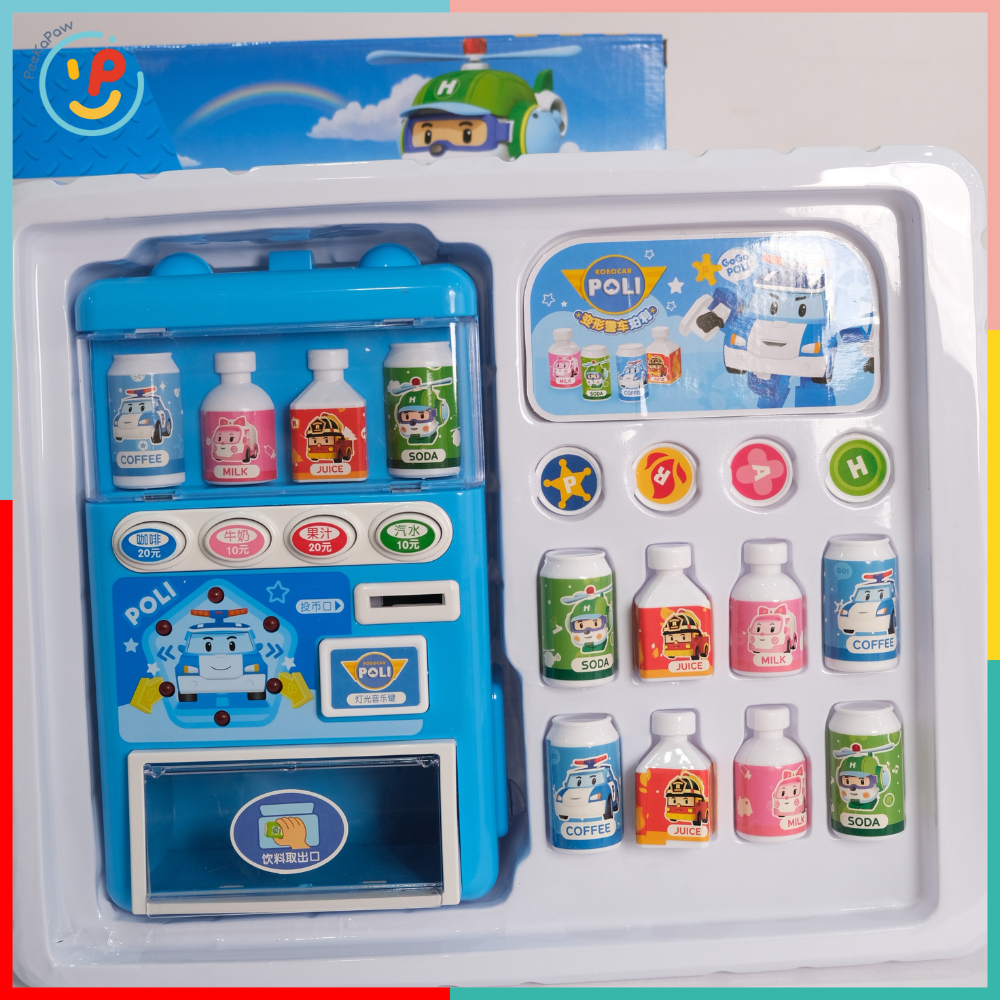 Máy bán nước ngọt tự động đồ chơi dùng pin Robocar Poli 3712 PeeKaPaw Toys