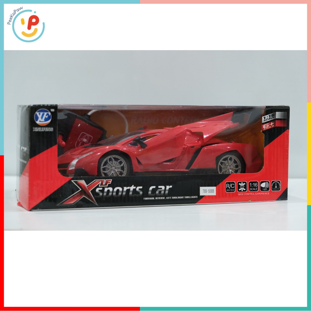 Xe ô tô dáng thể thao điều khiển từ xa tỉ lệ 1:16 có đèn 789-506 – PeeKaPaw Toys