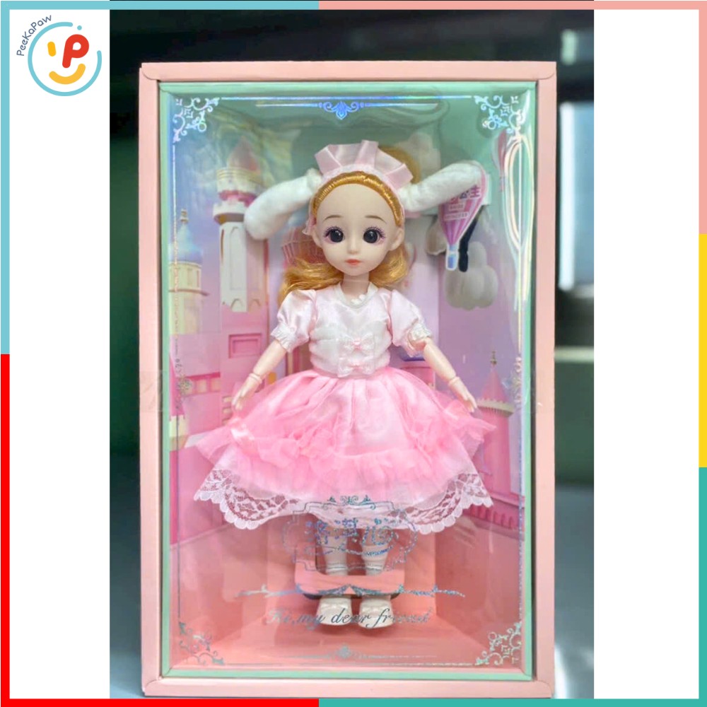 Búp Bê Bé Gái Thời Trang Nhiều Mẫu 001-1 37cm PeeKaPaw Toys