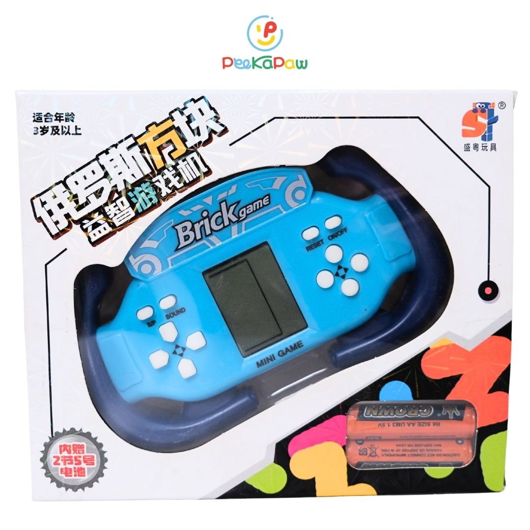 Máy game xếp gạch cầm tay hình vô lăng 688-5 PeeKaPaw Toys
