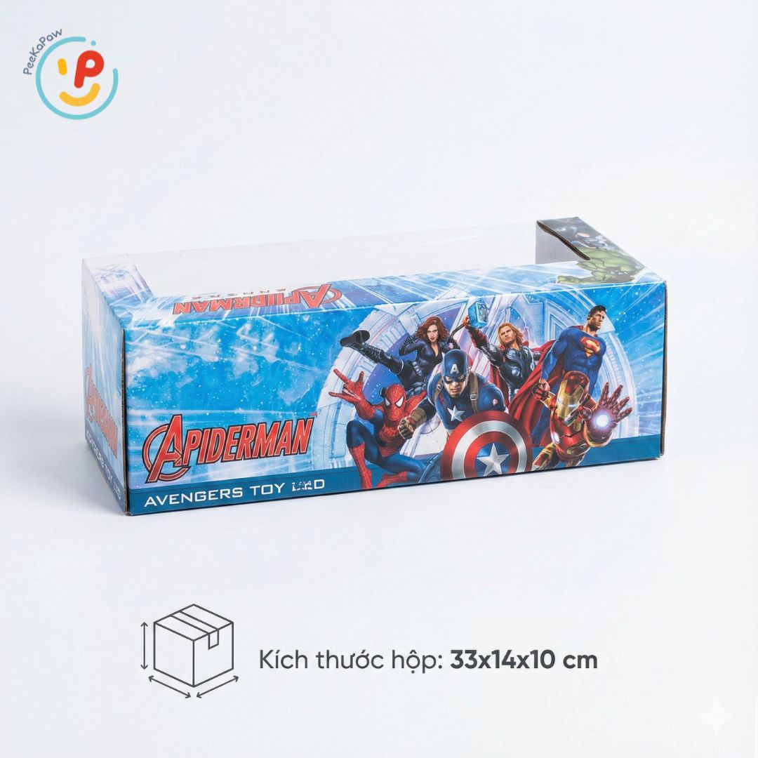 Xe Spiderman điều khiển từ xa pin sạc 045 PeeKaPaw Toys