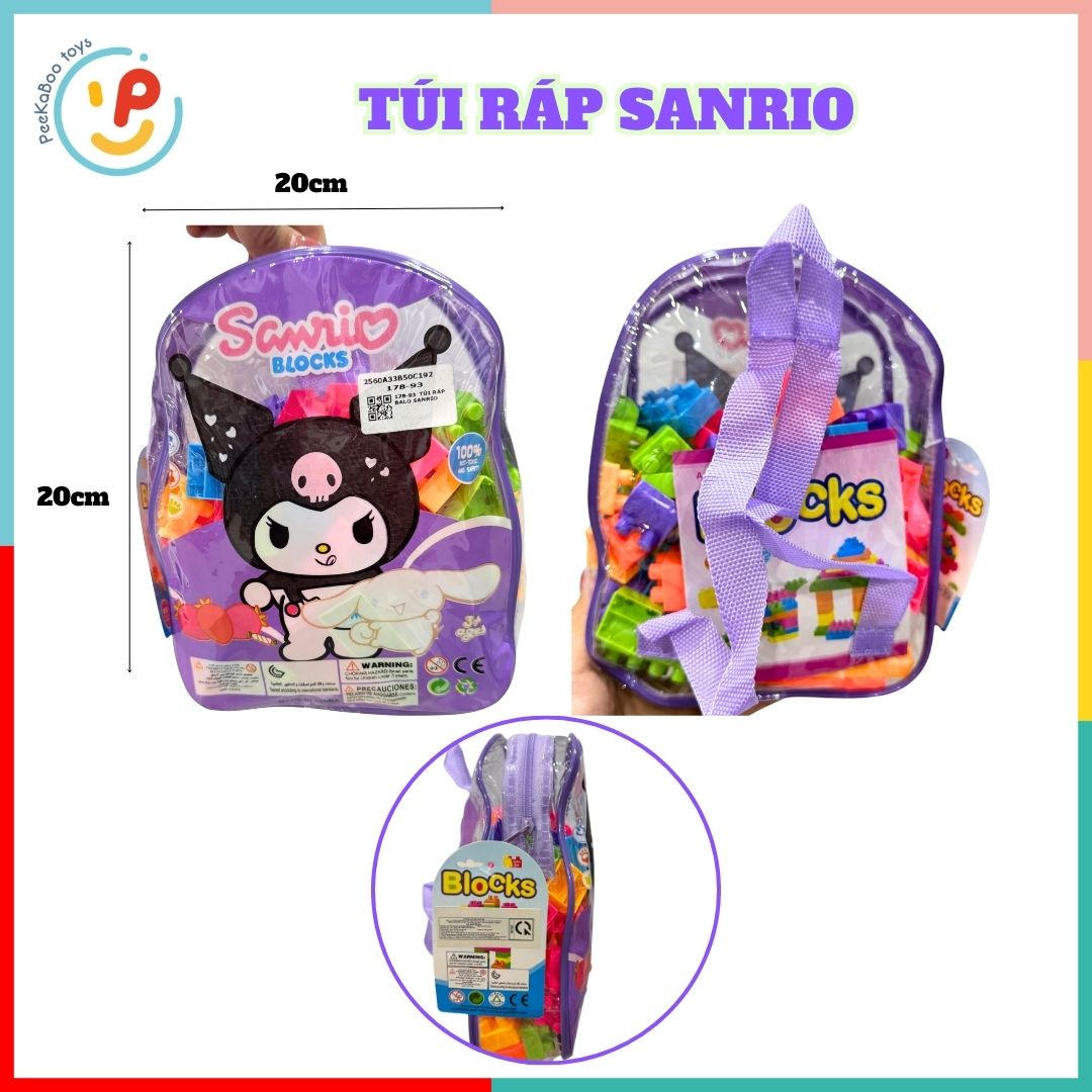 Túi lắp ráp xếp hình khối sáng tạo cho bé phát triển tư duy PeeKaPaw Toys