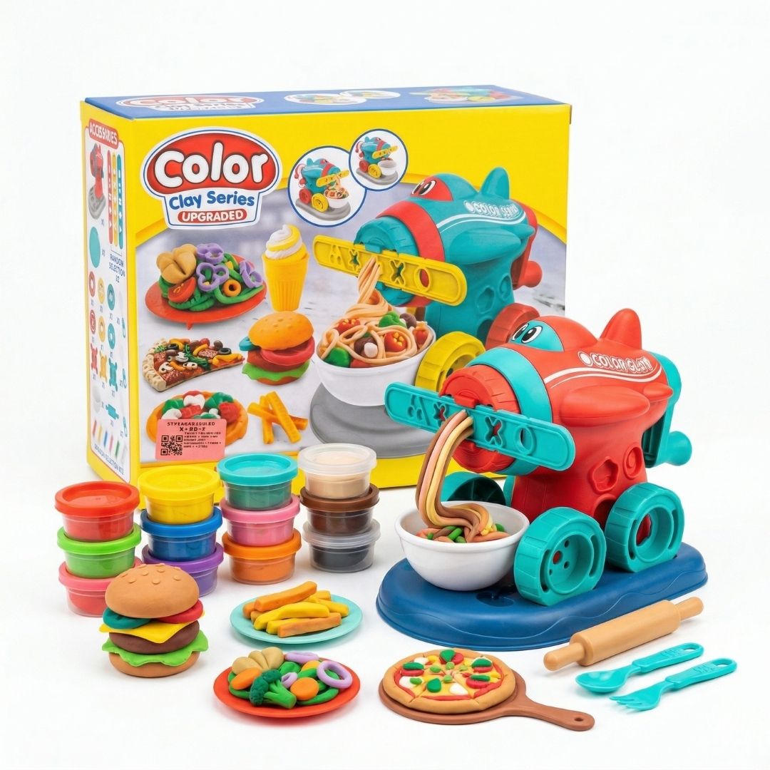 Đồ Chơi Nặn Đất Sét Máy Bay Làm Mì Đồ Chơi Sáng Tạo X168-7 PeeKaPaw Toys