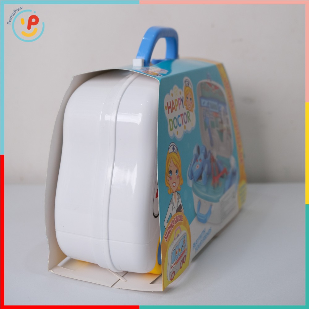 Vali đồ chơi bác sĩ 678-102 có bánh xe đồ chơi nhập vai PeeKaPaw Toys