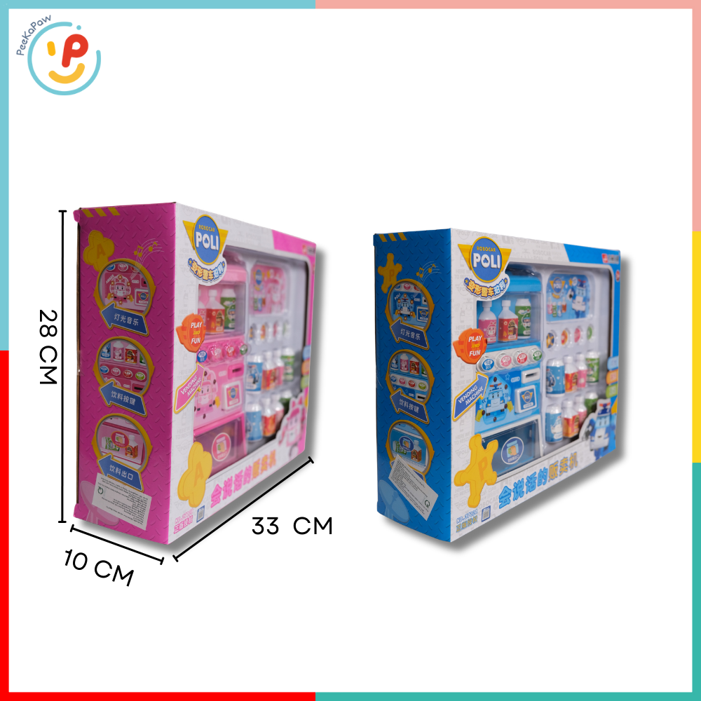 Máy bán nước ngọt tự động đồ chơi dùng pin Robocar Poli 3712 PeeKaPaw Toys