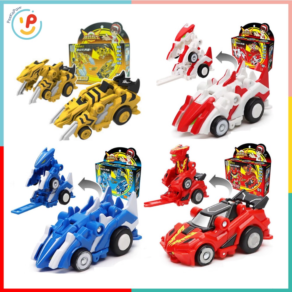 Hộp lắp ráp robot biến hình xe 10 mẫu 9801 PeeKaPaw Toys