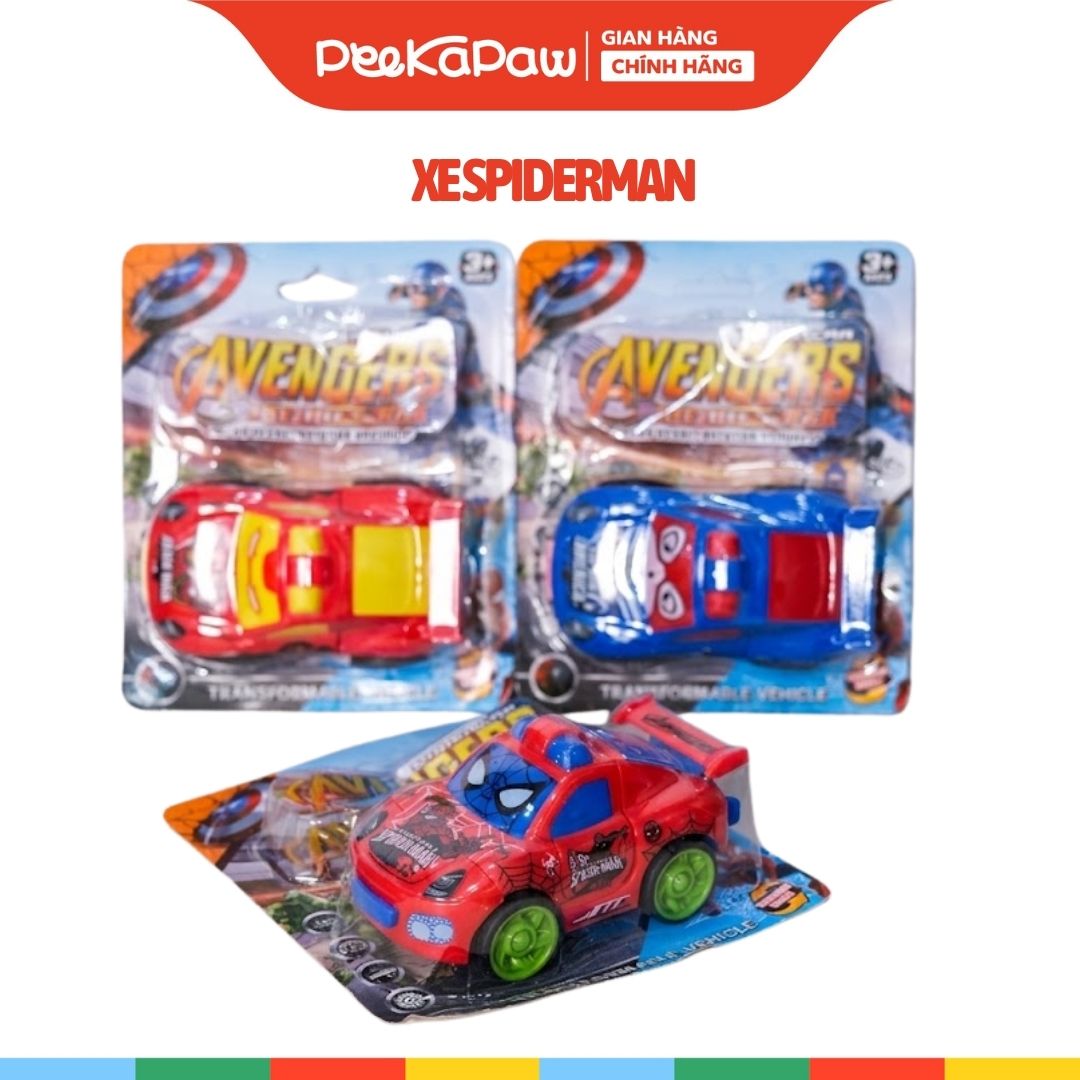 Xe đồ chơi biến hình robot mẫu siêu anh hùng xe thể thao 9311 PeeKaPaw Toys