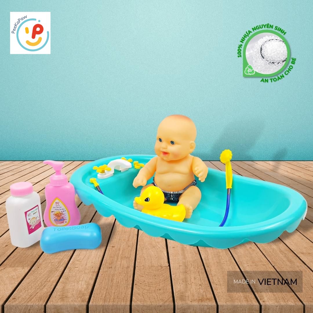 Đồ chơi Thau Tắm Búp Bê Bồn Tắm Phụ Kiện nhiều mẫu hàng Việt Nam