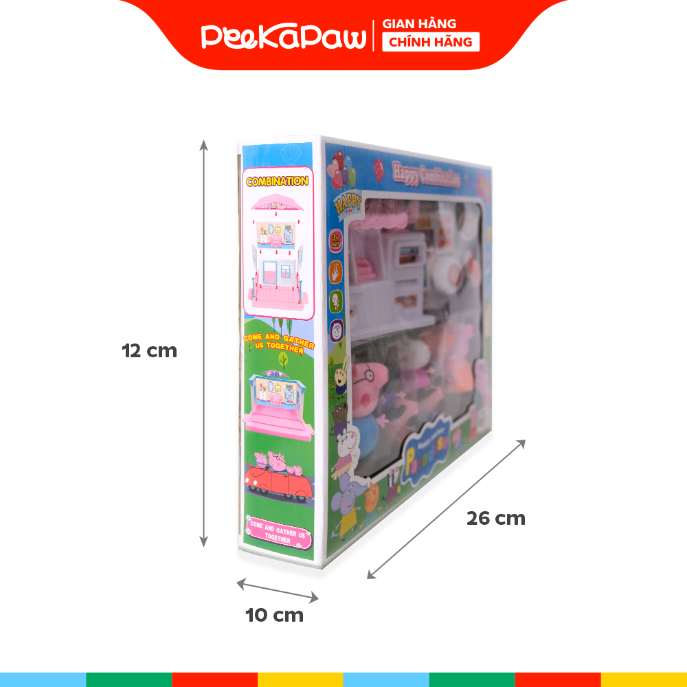 Đồ Chơi Gia Đình Heo Hồng và Cửa hàng mini YM266-34 PeeKaPaw Toys