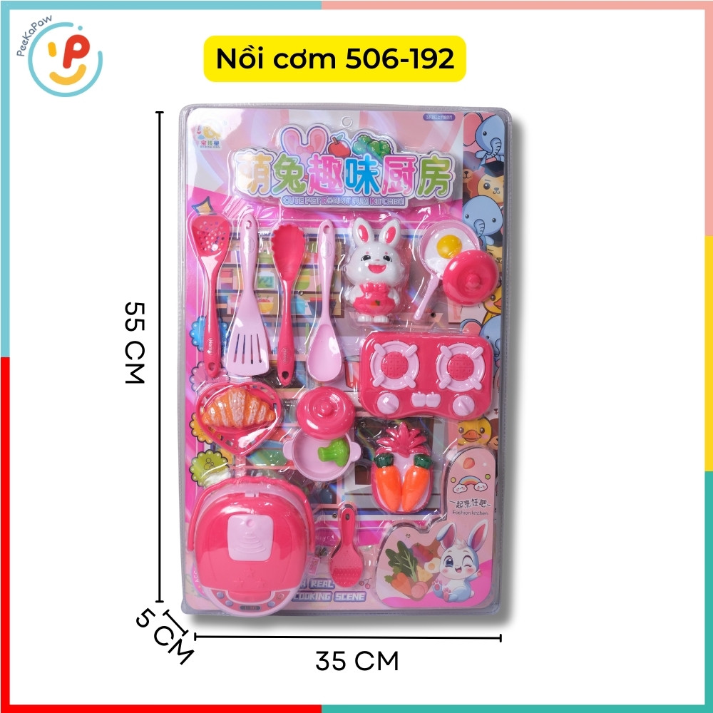Đồ chơi nhà bếp nồi cơm tủ lạnh máy sinh tố cho bé 506 PeeKaPaw Toys