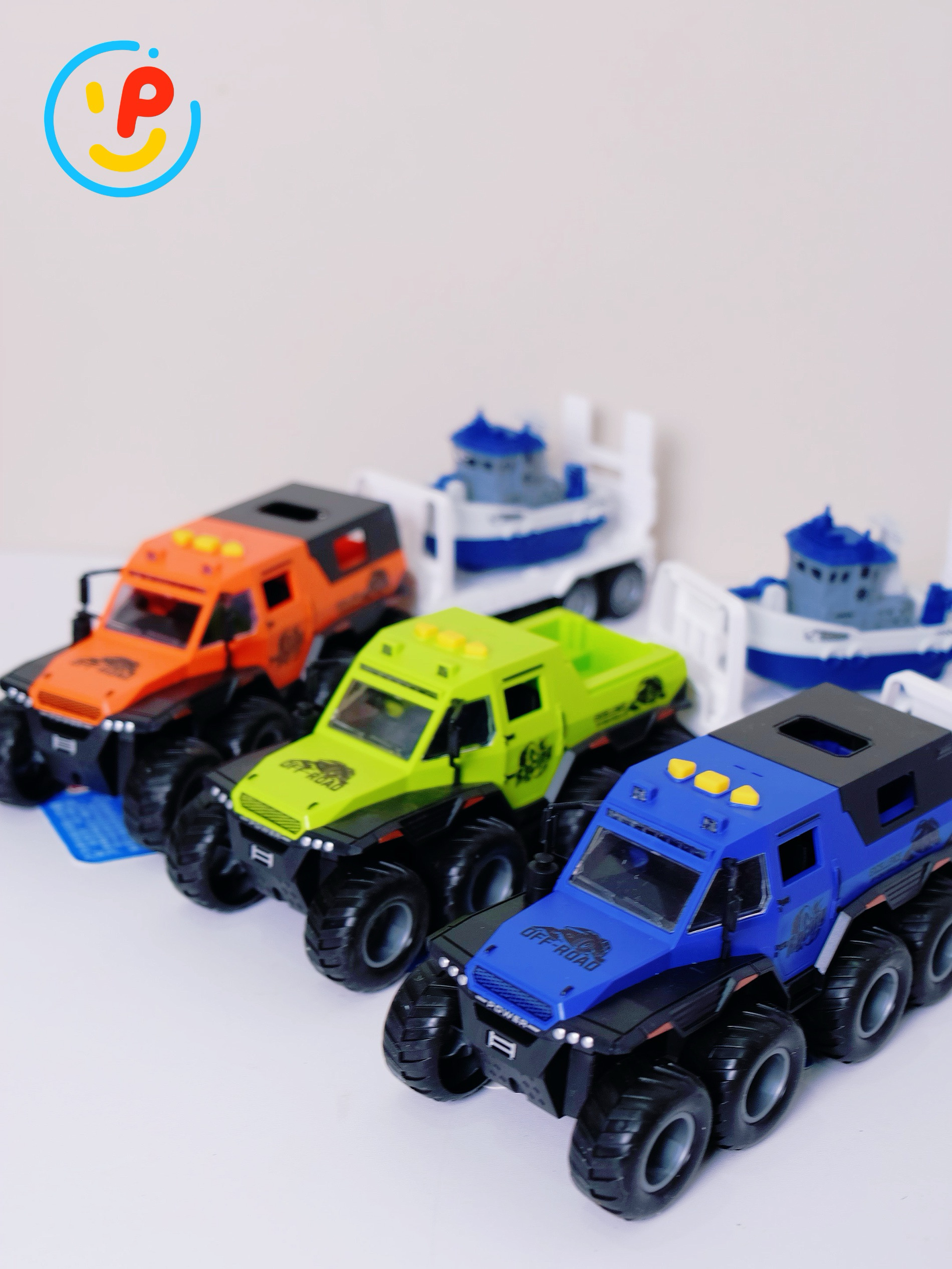 Xe đầu kéo vận chuyển tàu thủy có nhạc âm thanh 9913F PeeKaPaw Toys