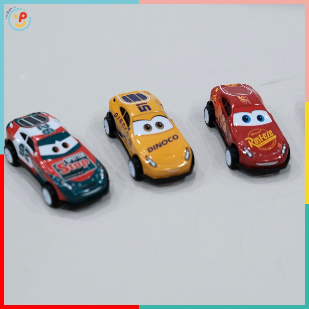 Hộp 6 Xe Thể Thao Mini Chạy Đà Trớn 1038-4 PeeKaPaw Toys