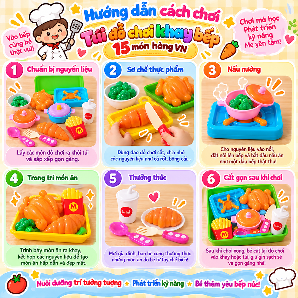 Đồ chơi nhà bếp lẩu cù lao hàng Việt Nam PeeKaPaw Toys