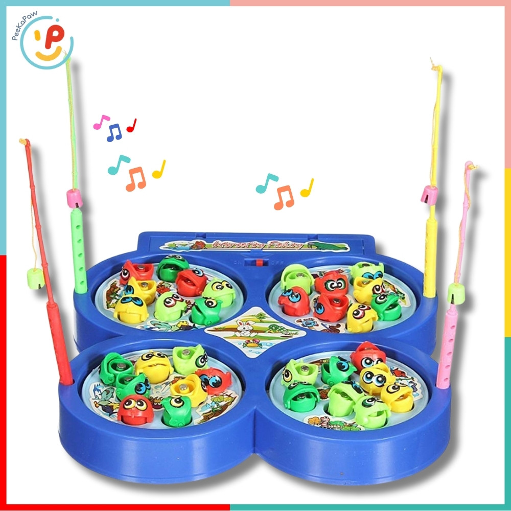 Đồ Chơi Câu Cá Nam Châm 4 Ô Có Nhạc 9923 PeeKaPaw Toys