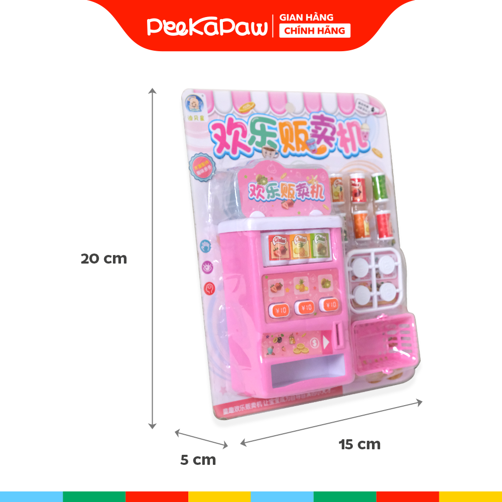 Vỉ máy bán nước ngọt tự động đồ chơi không dùng pin 6088-60 PeeKaPaw Toys