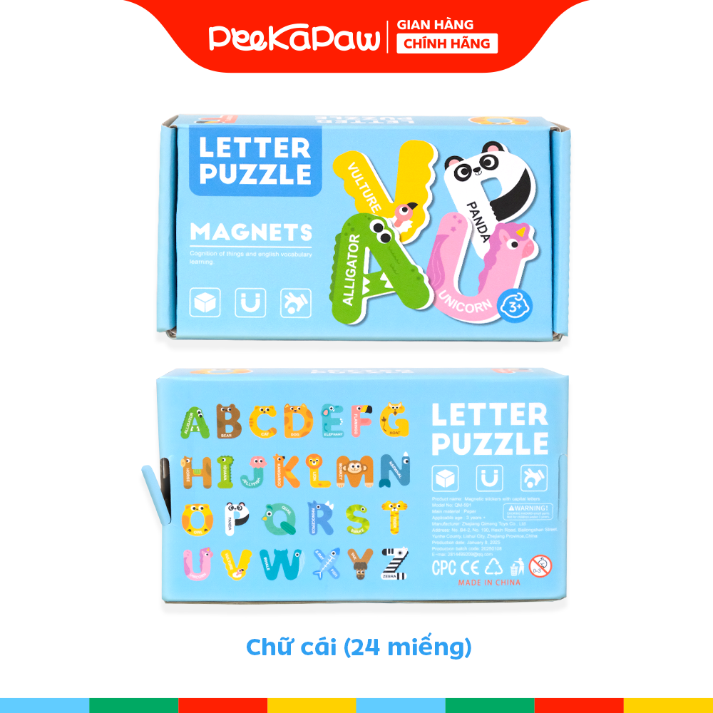 Bộ ghép hình nam châm theo chủ đề khám phá đồ chơi giáo dục sớm PeeKaPaw Toys
