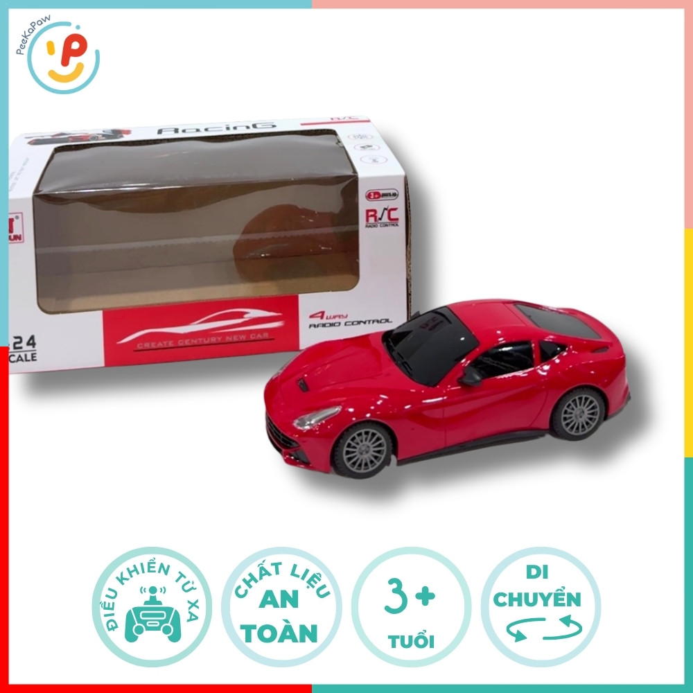 Xe ô tô điều khiển từ xa mini tỉ lệ 1:24 2017– PeeKaPaw Toys