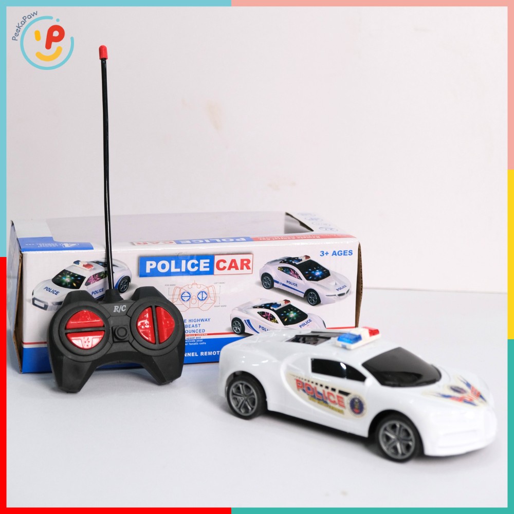 Xe Cảnh Sát Điều Khiển Từ Xa 281 Có Đèn PeeKaPaw Toys