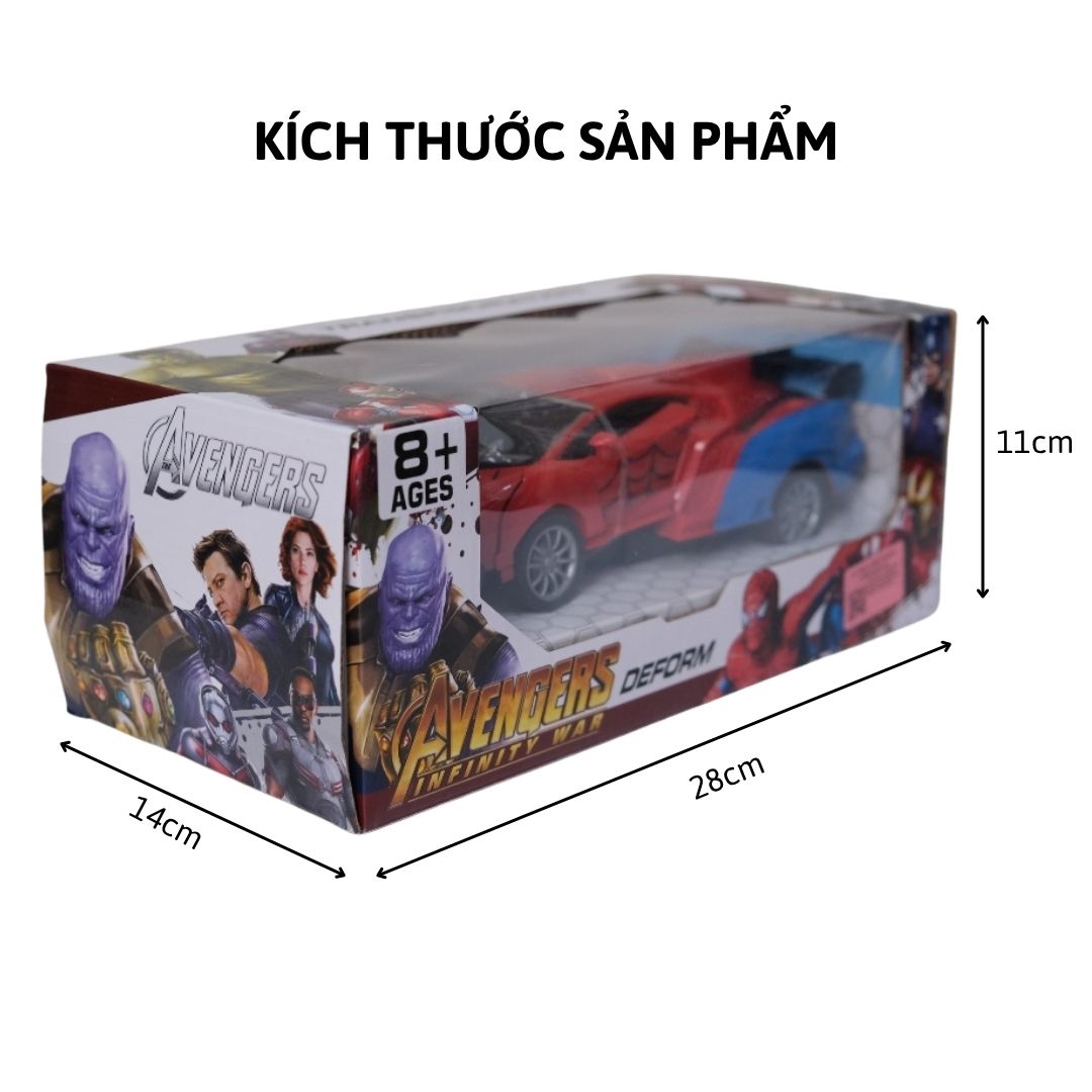 Xe Đua Điều Khiển Từ Xa Biến Hình Người Nhện RD315-Z PeeKaPaw Toys