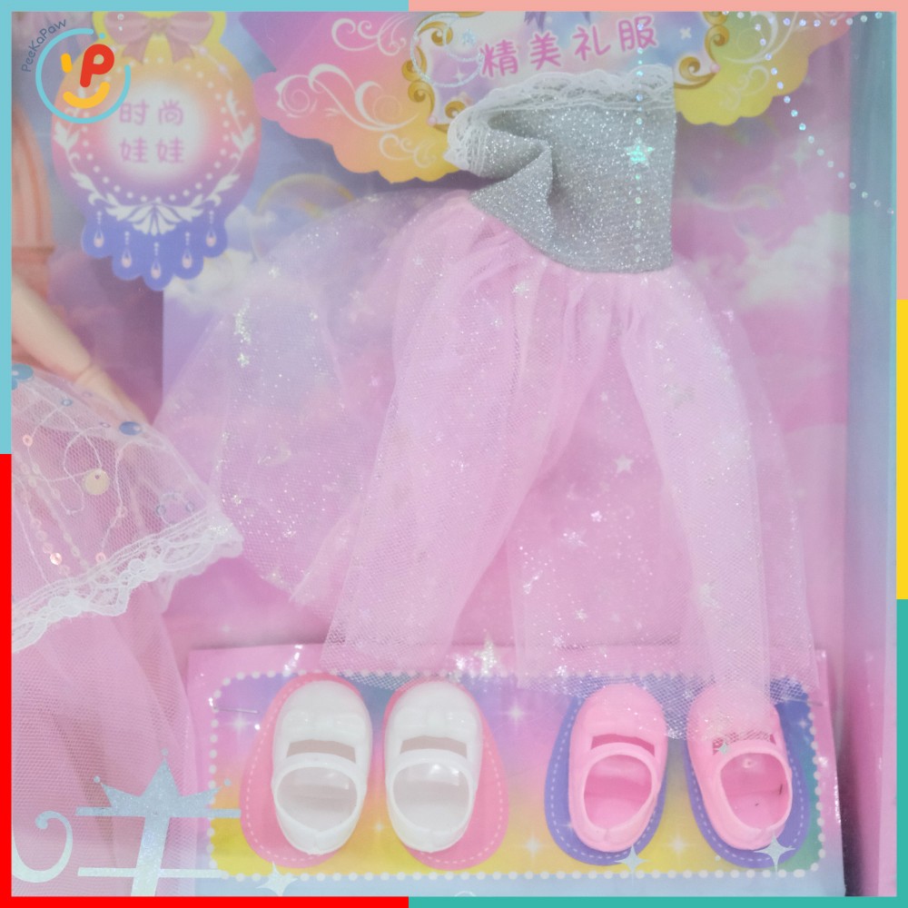 Búp bê công chúa và phụ kiện gậy phép thuật váy xinh đẹp 58cm 636-93 PeeKaPaw Toys