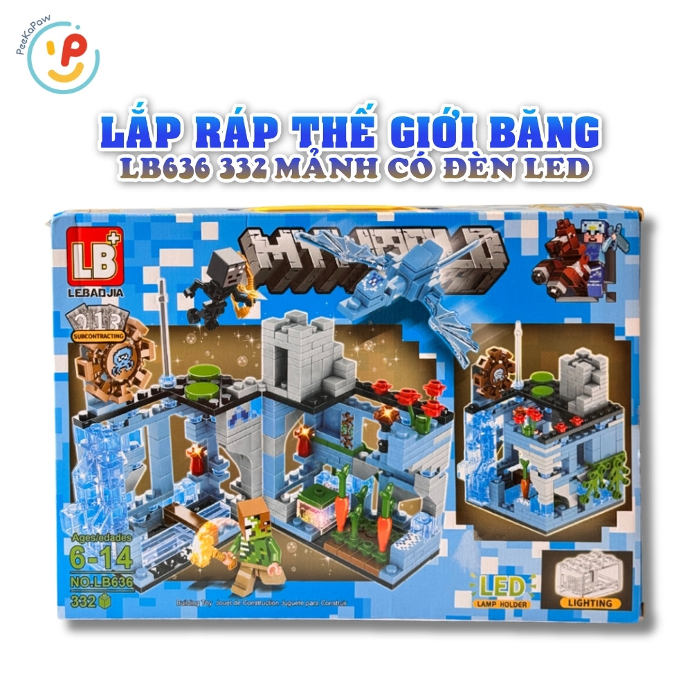 Bộ Lắp Ráp Thế Giới Băng LED LB636 332 Mảnh Có Đèn LED – PeeKaPaw Toys
