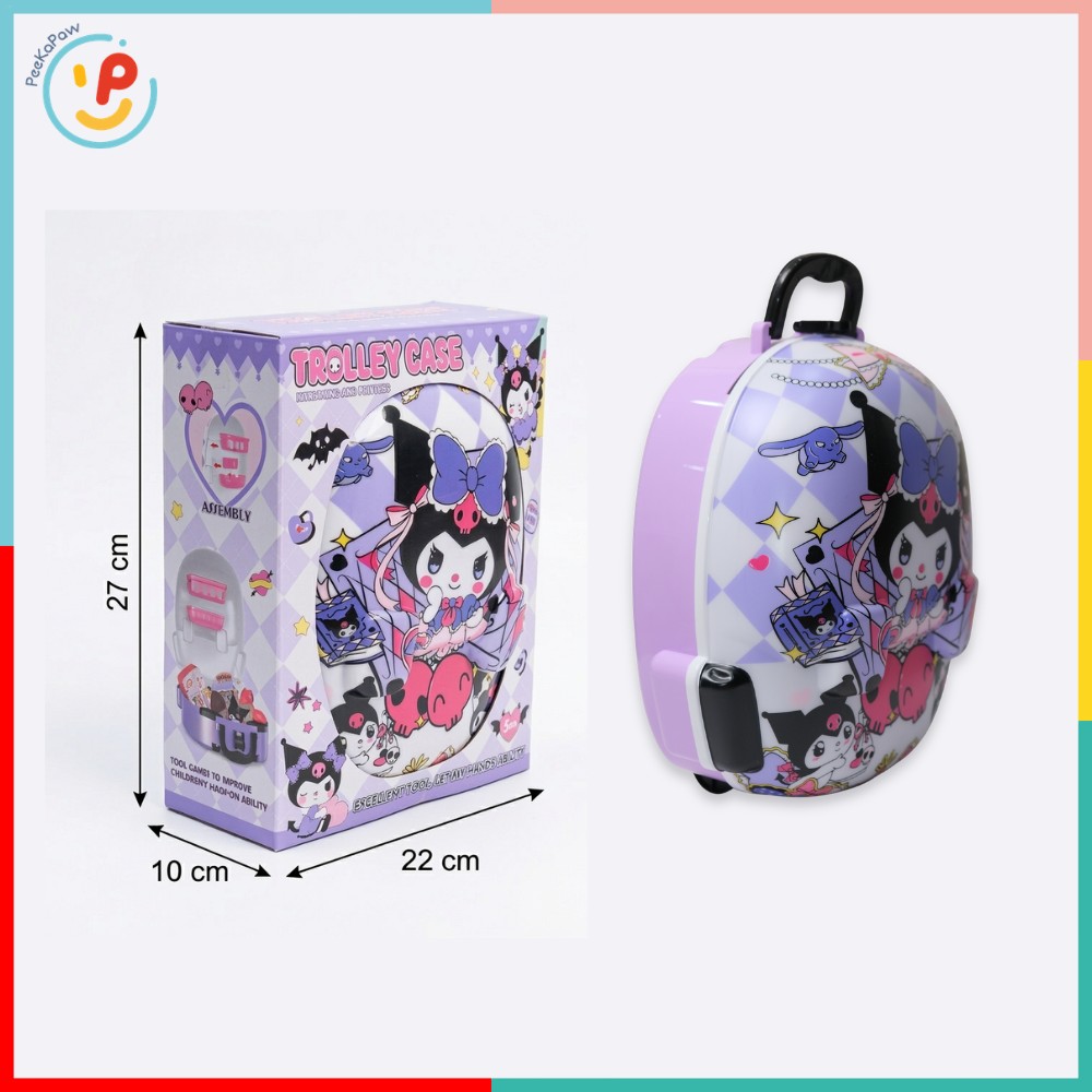 Đồ chơi Dụng Cụ Làm Tóc Cho Bé Vali Kéo Kuromi 023 PeeKaPaw Toys