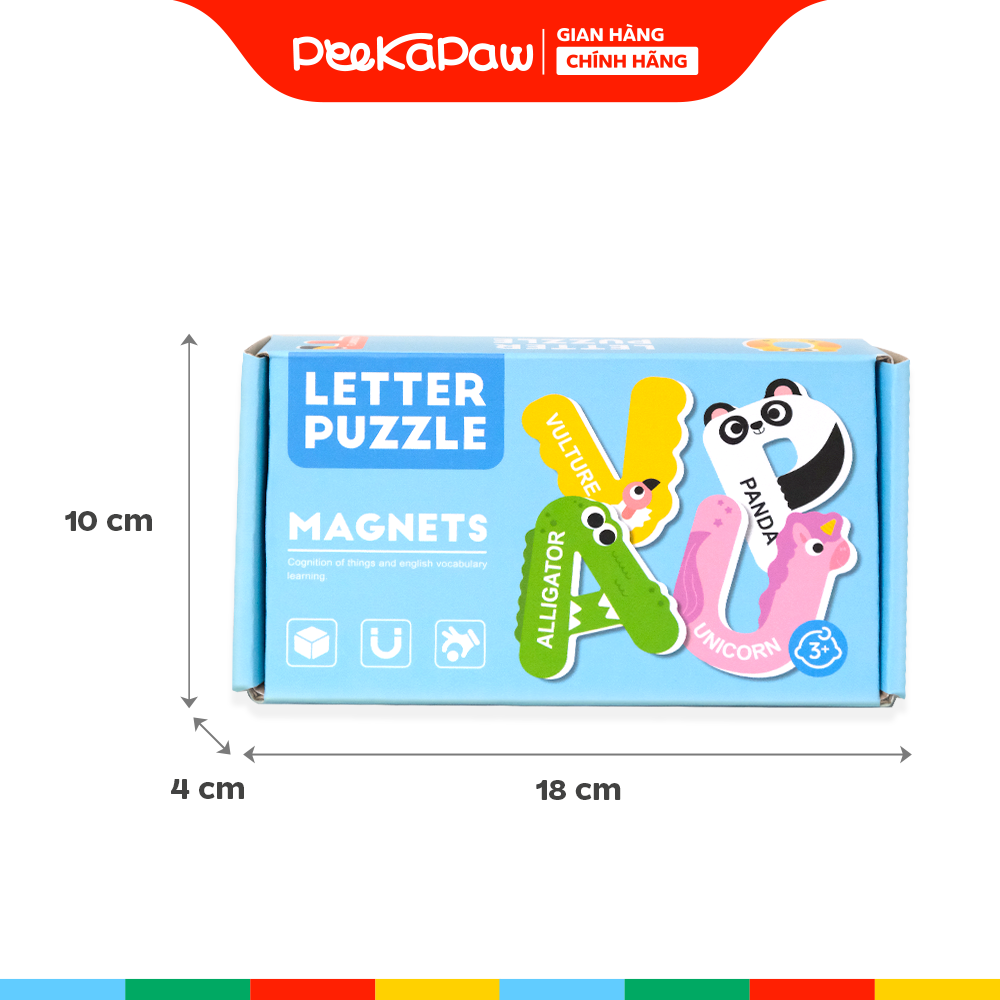 Bộ ghép hình nam châm theo chủ đề khám phá đồ chơi giáo dục sớm PeeKaPaw Toys