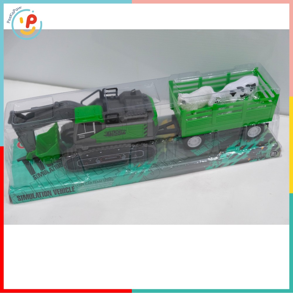 Xe xúc chạy trớn chở cừu nông trại 99753-2 PeeKaPaw Toys