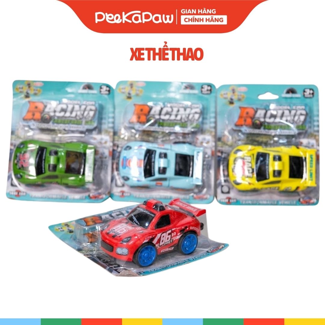 Xe đồ chơi biến hình robot mẫu siêu anh hùng xe thể thao 9311 PeeKaPaw Toys