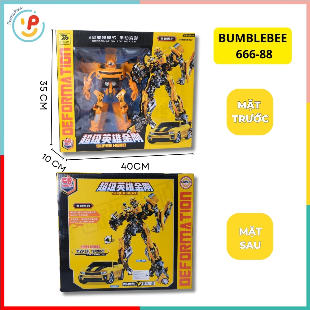 Robot Biến Hình Xe Transformers 666 PeeKaPaw Toys