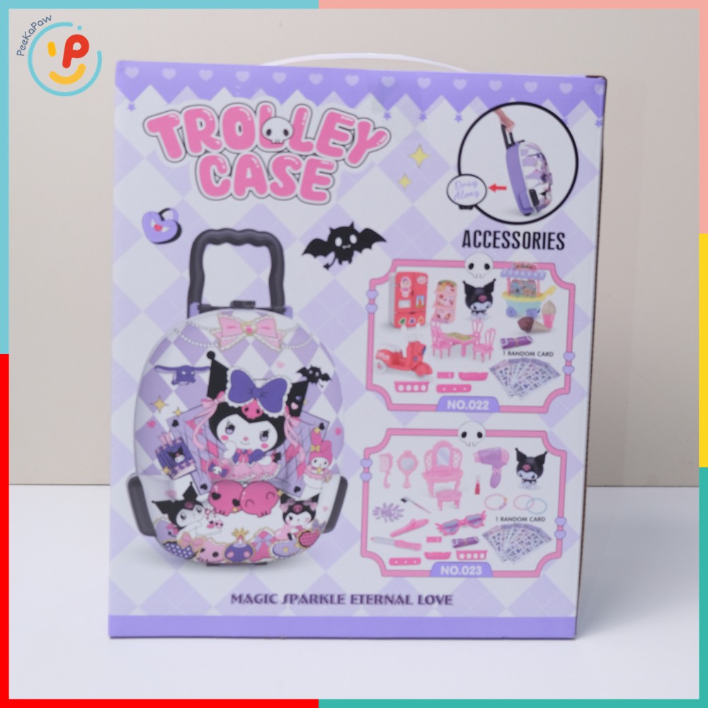 Đồ chơi Dụng Cụ Làm Tóc Cho Bé Vali Kéo Kuromi 023 PeeKaPaw Toys