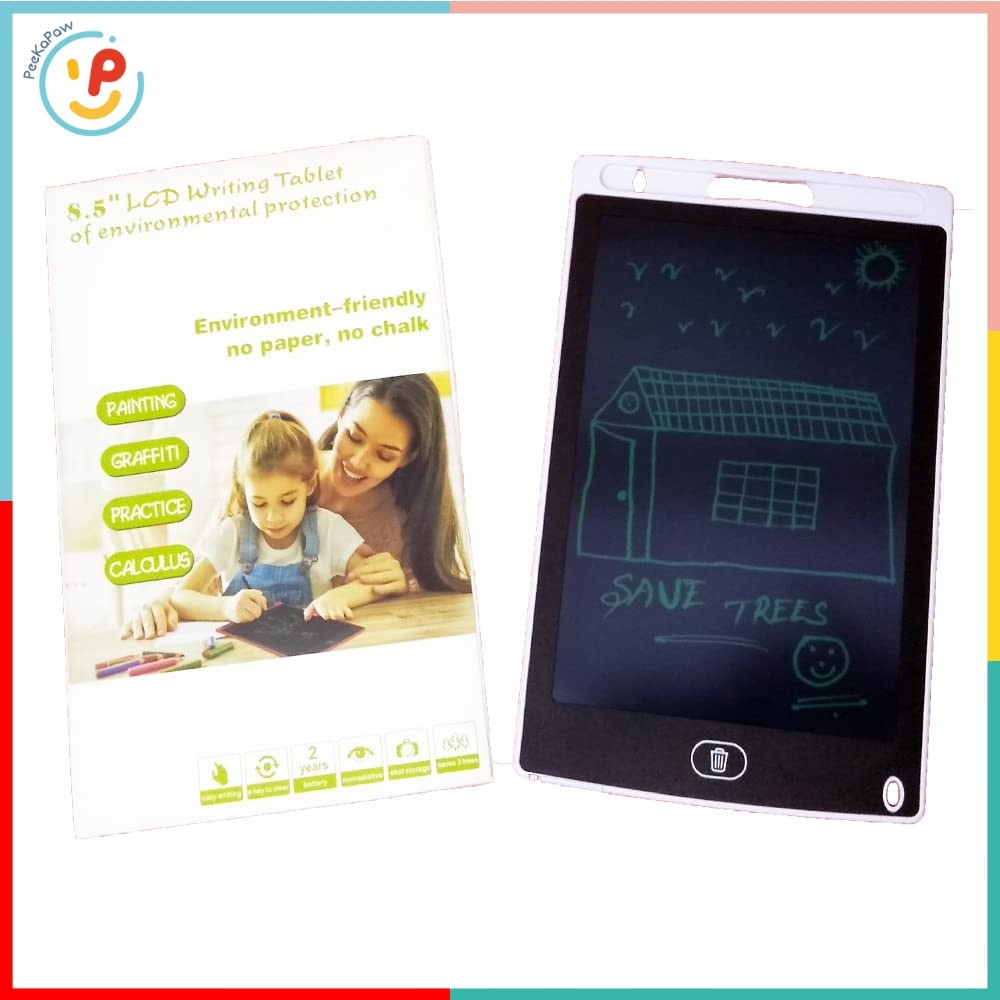 Bảng tự xoá màn hình LCD bảo vệ mắt nhiều mẫu PeeKaPaw Toys