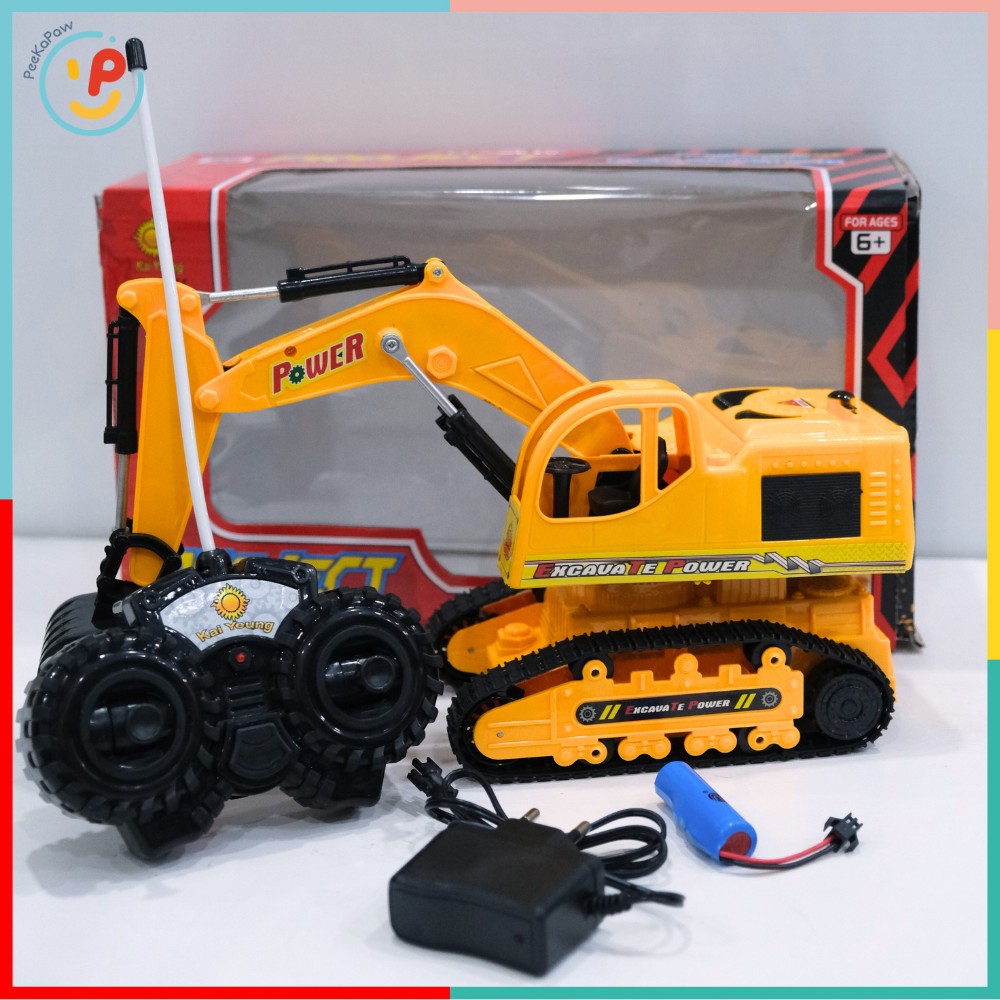Xe cẩu điều khiển từ xa dùng pin sạc 6875E – PeeKaPaw Toys